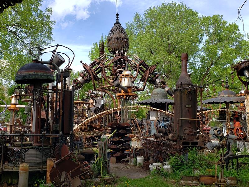Dr. Evernor's sculptures in North Freedom, WI