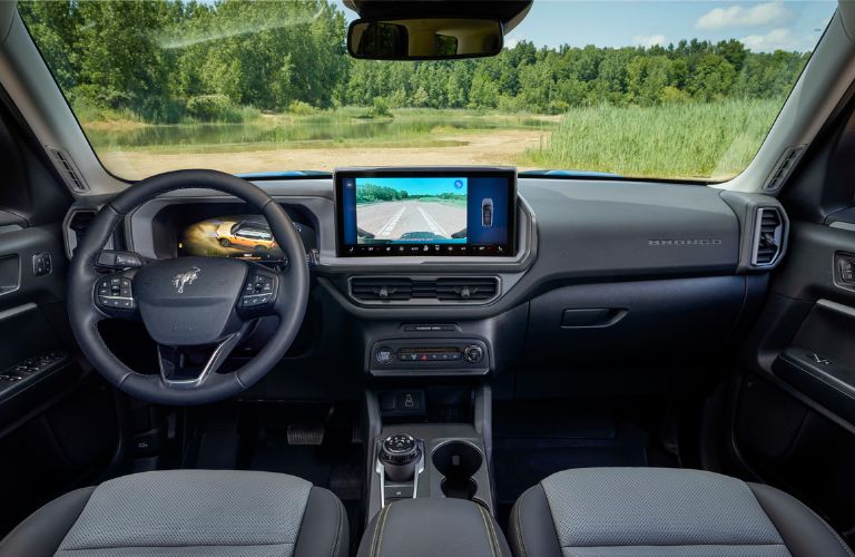 2025 Ford Bronco Sport Steering Wheel, Touchscreen Display, and Center Console