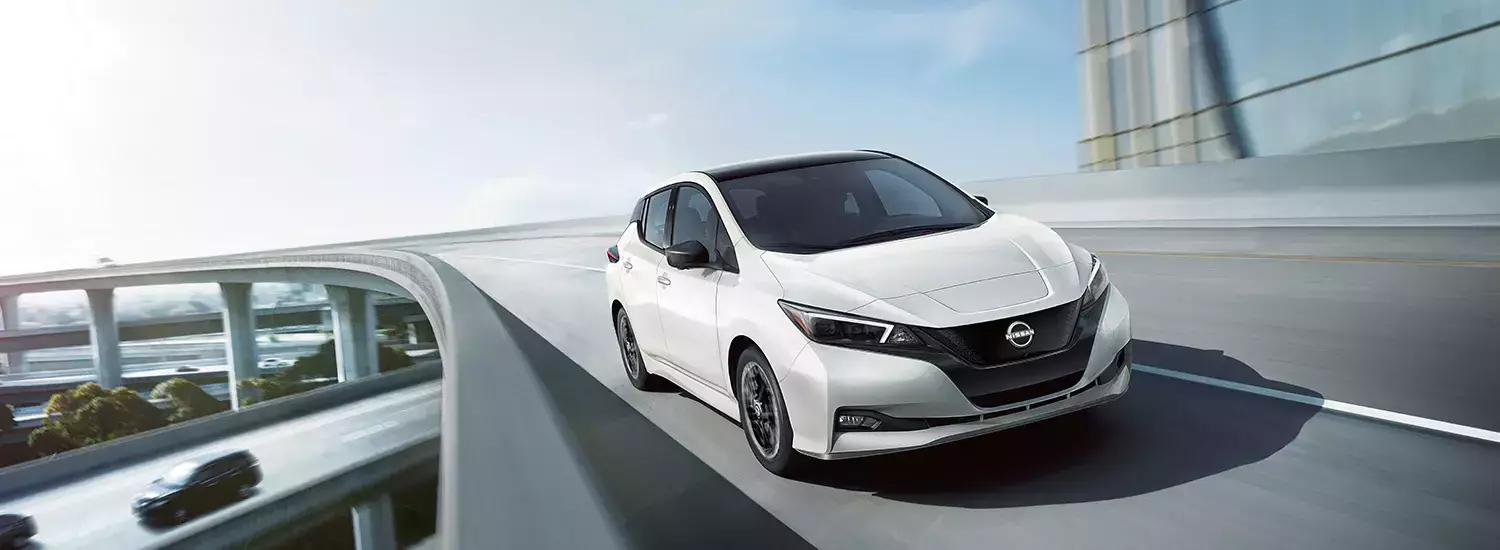 2023 nissan leaf driving