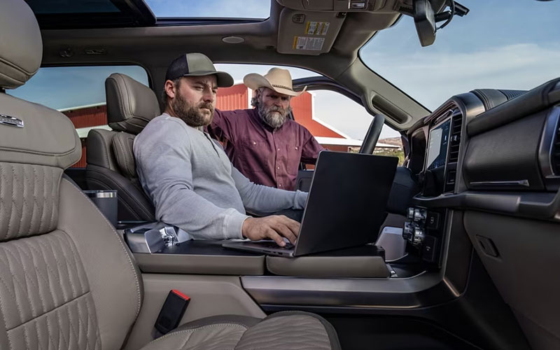 image of front interior of ford f-150