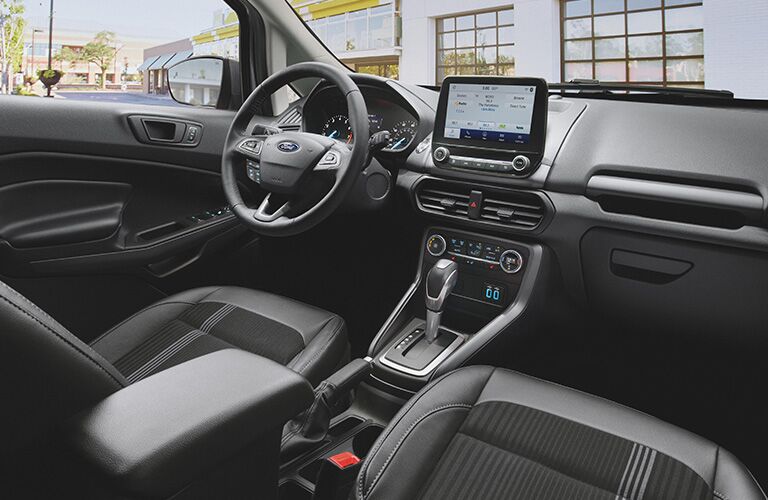 front interior of a 2021 Ford EcoSport