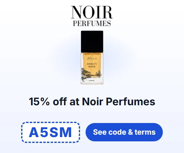 15% off at Noir Perfumes — code A5SM