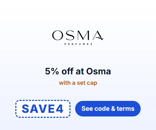 5% off at Osma — with a set cap — code SAVE4