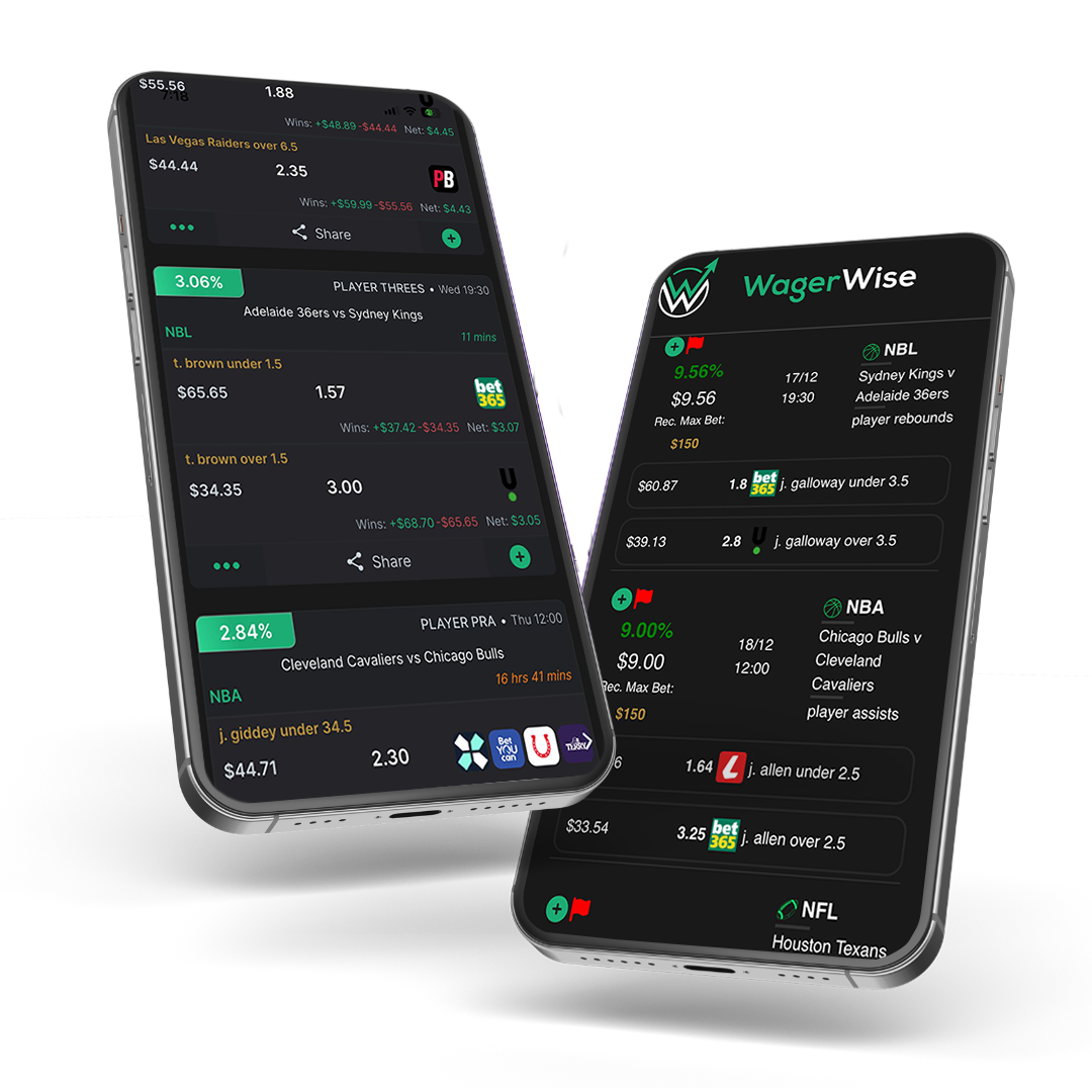 Arbitrage betting software picture, showcasing a variety of profitable bets