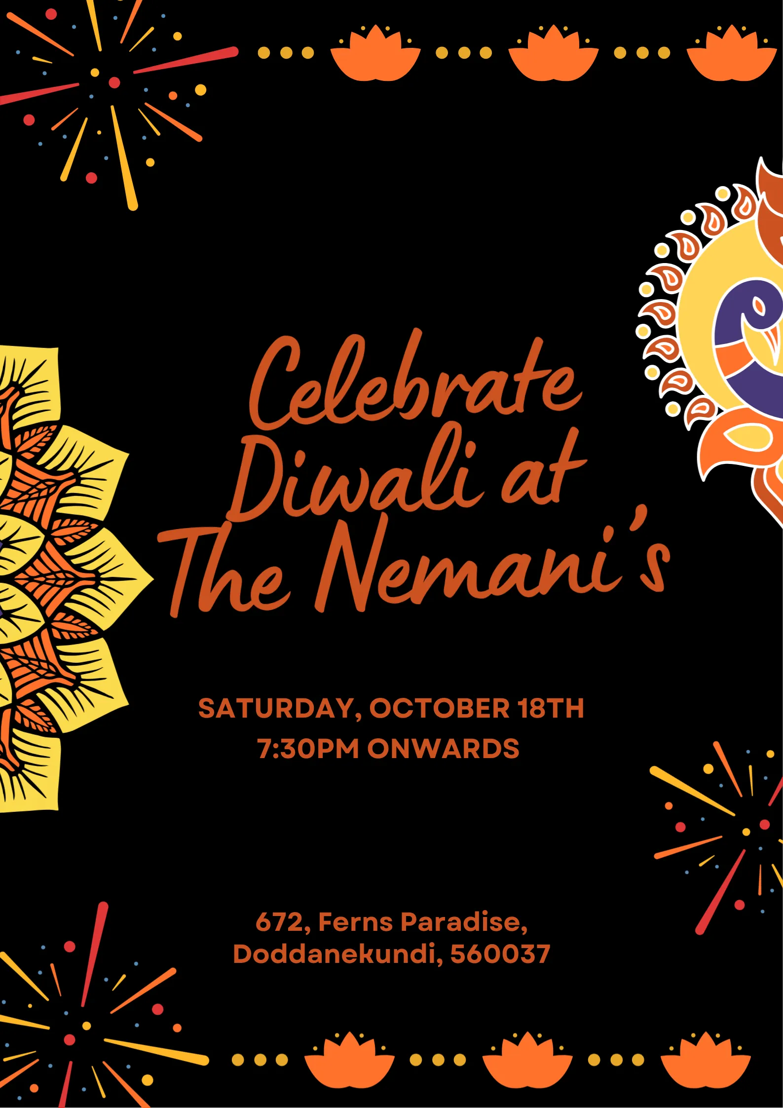 Diwali at Nemani's