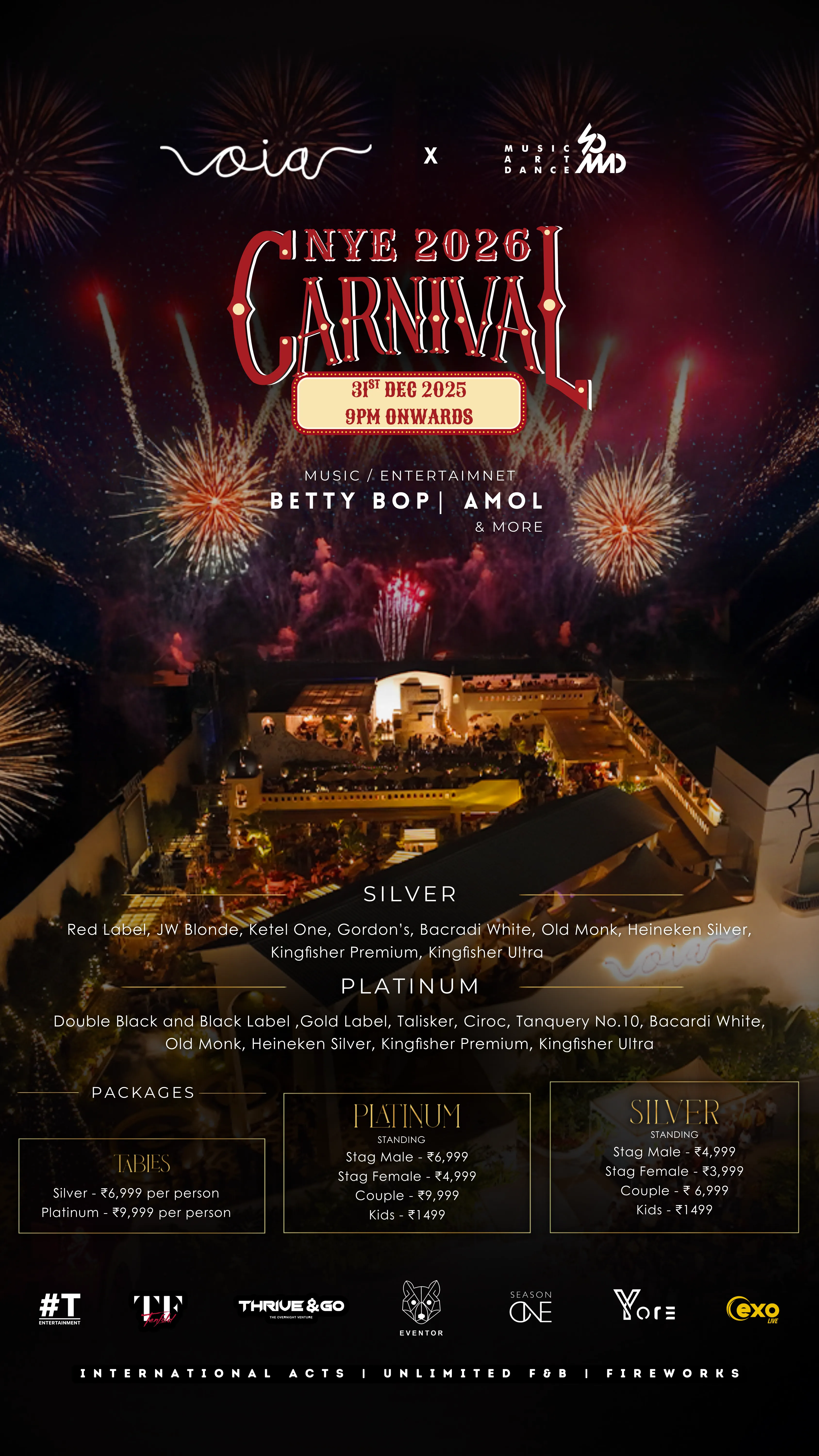 NYE 2026: Carnival at Oia