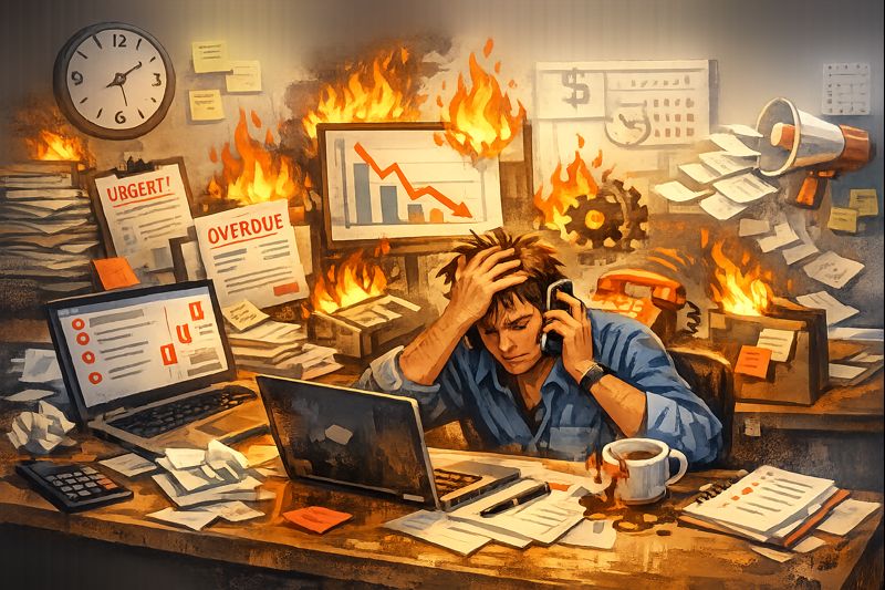 Image illustrating putting out fires