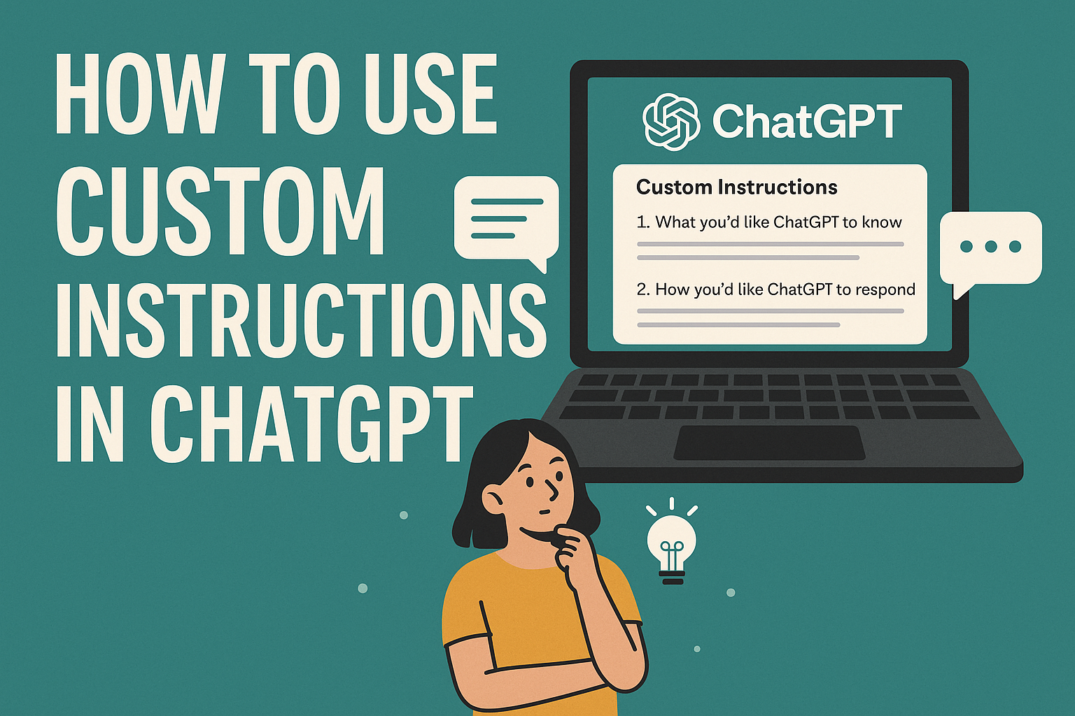 ChatGPT custom instructions illustration