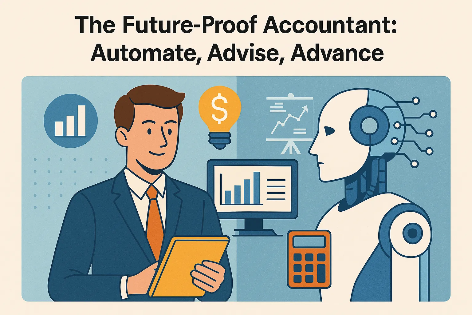 AI in accounting and finance illustration