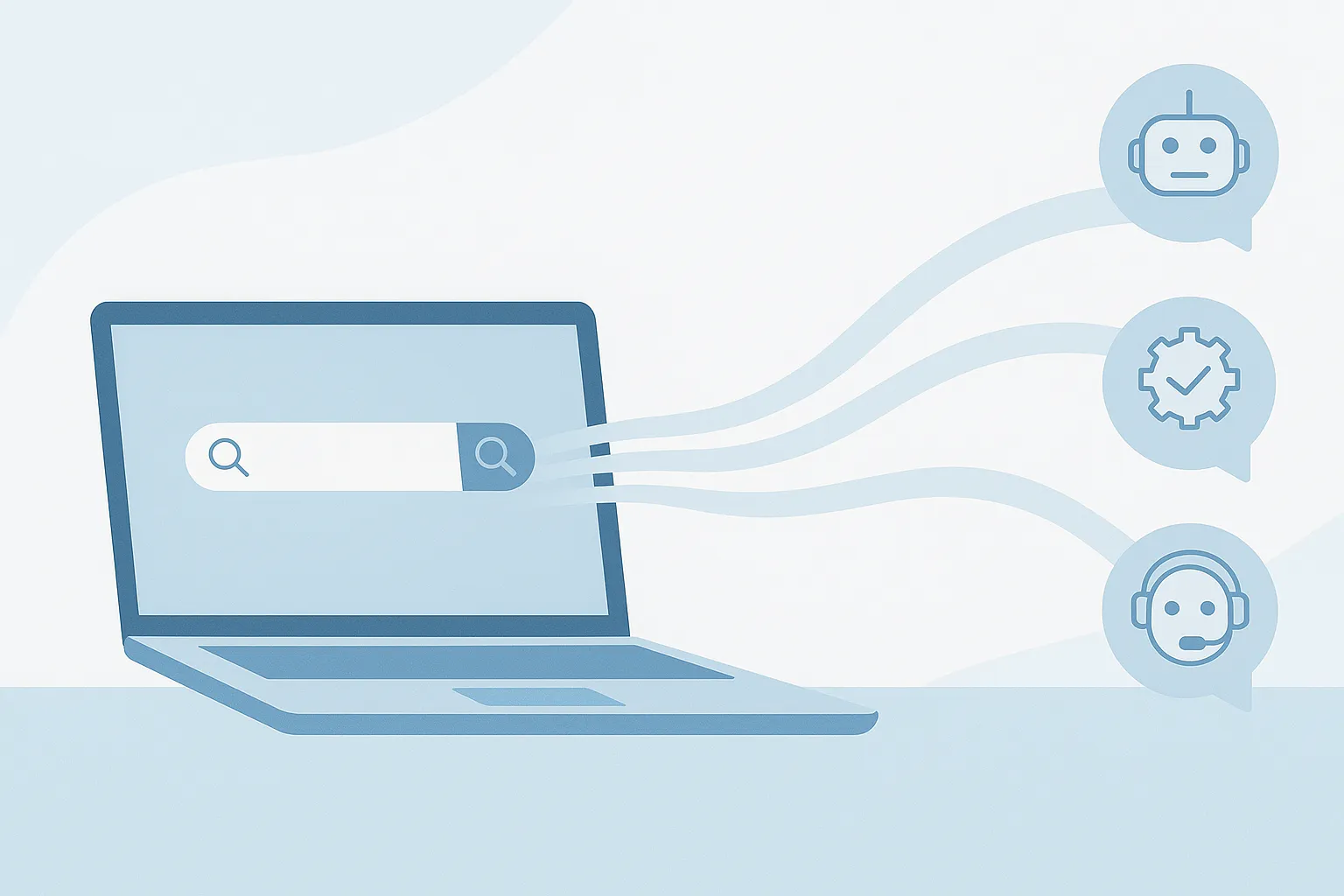 AI chatbots and search engines working together to generate answers