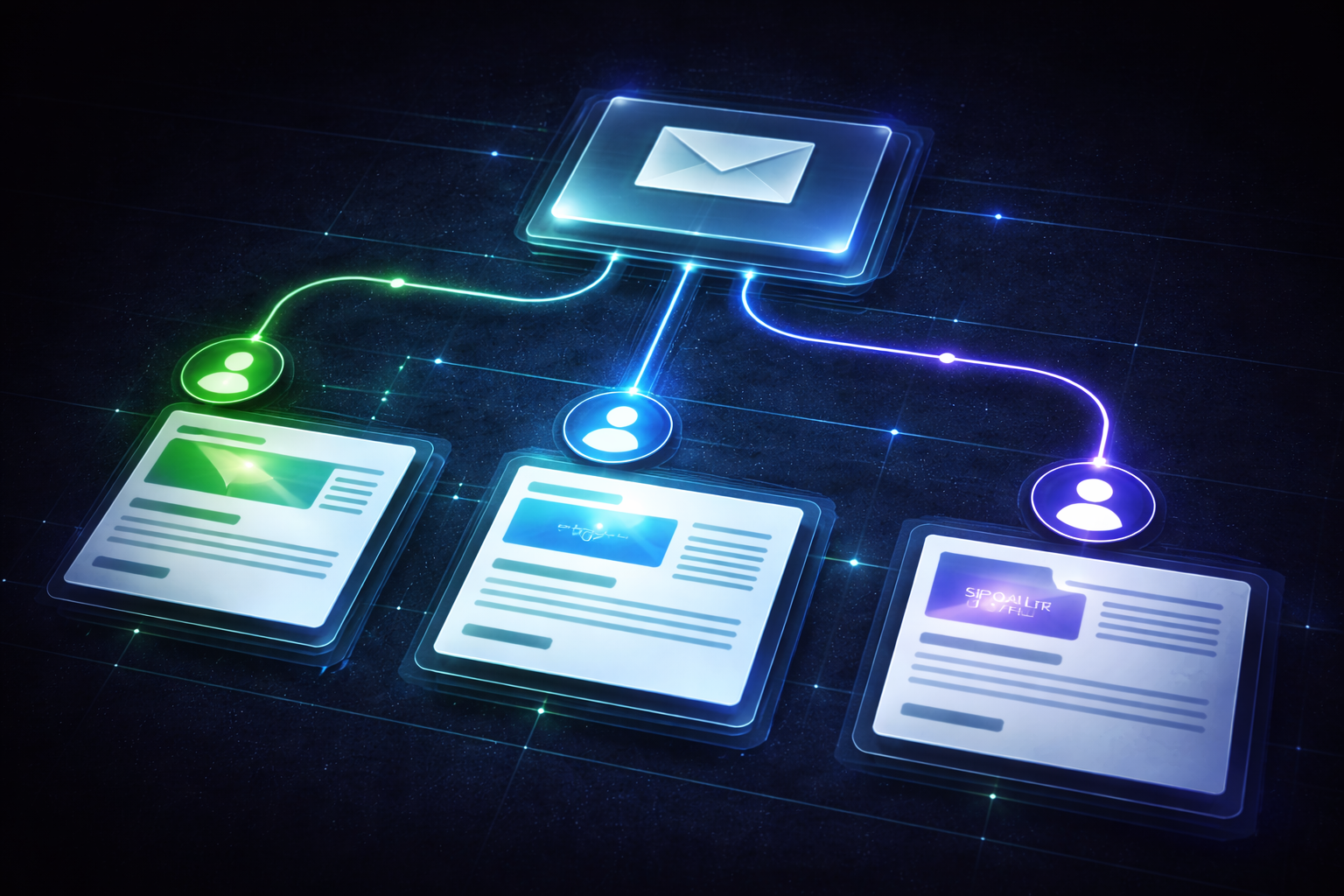 Email Object draft approval panel with versioning and compliance checks. Placeholder screenshot.