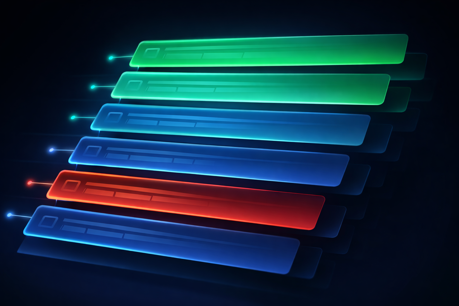 Lead Object pipeline / stage view: stages, status, and quick actions for progressing a lead. Placeholder screenshot.