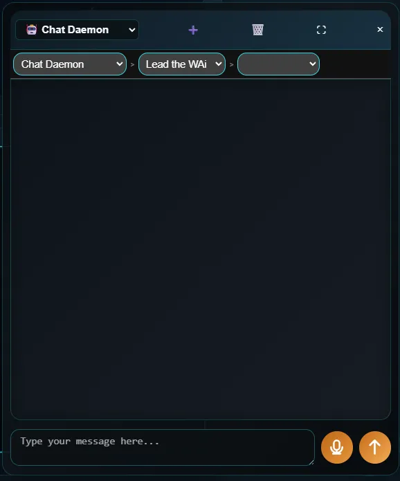 Lead the WAi chat bubble for starting a conversation.