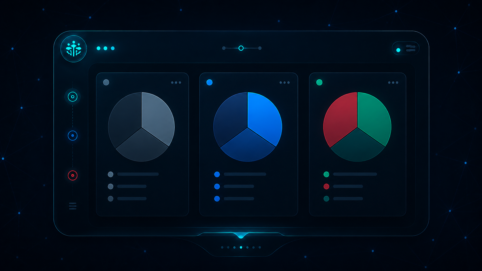 Abstract representation of the platform Library page