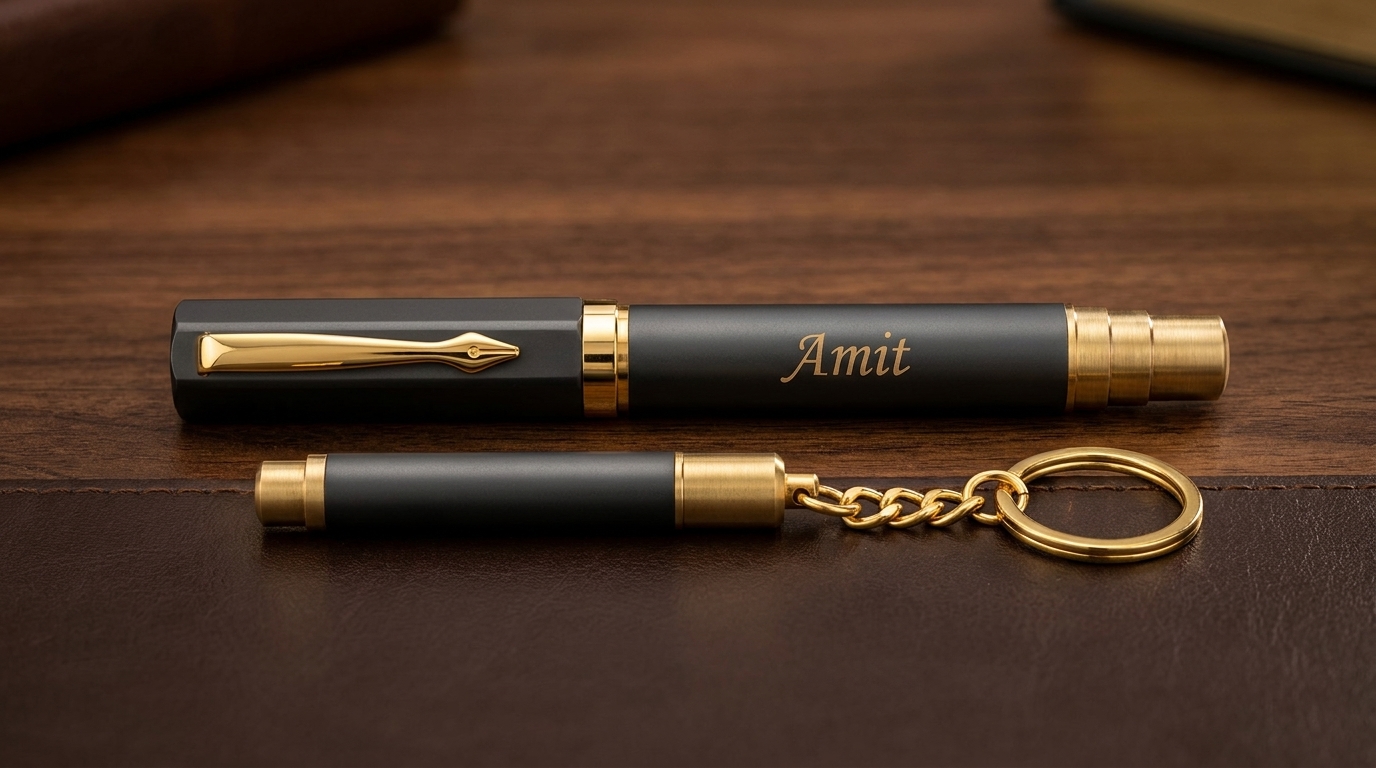 Pen & Keychain Set