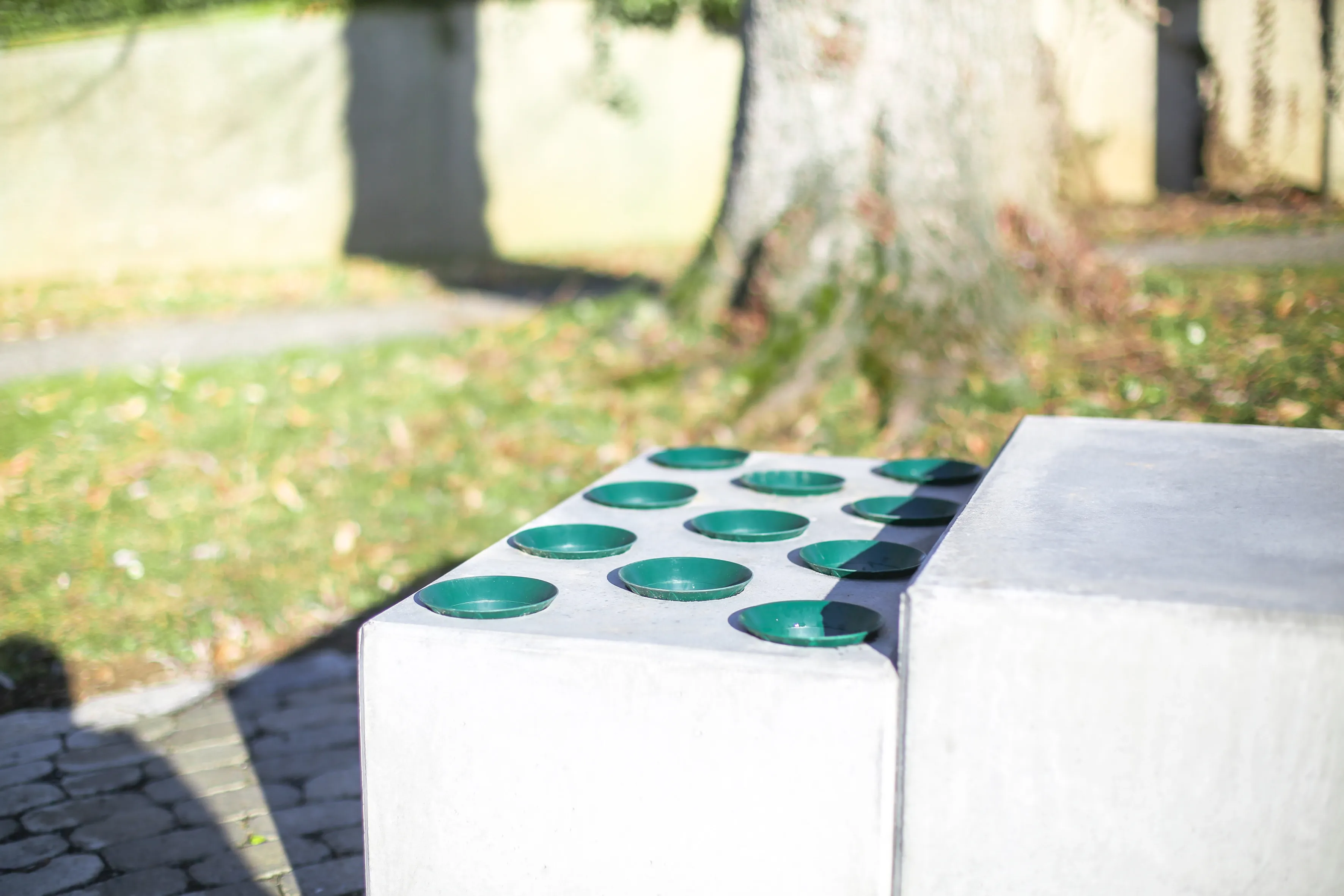 Beton Grabvasenblock Kubus für Friedhof
