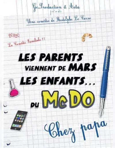 Les parents viennent de mars les enfants du Mcdo : chez papa !