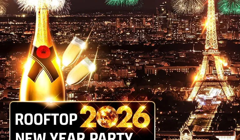 Réveillon Rooftop club geant new year panoramique