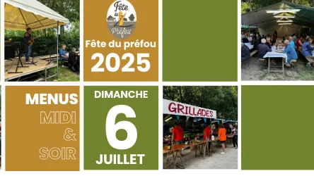 Restauration fête du préfou 2025