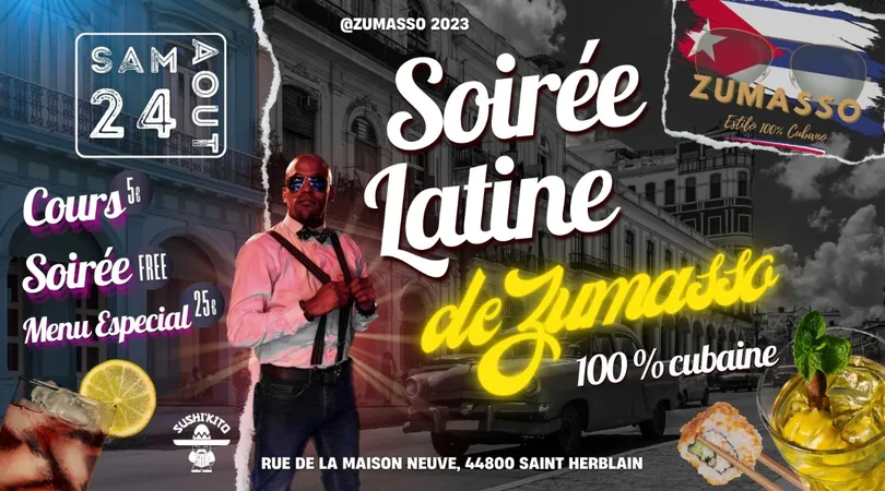 Soirée Latine Sushi'kito 24 AOÛT 