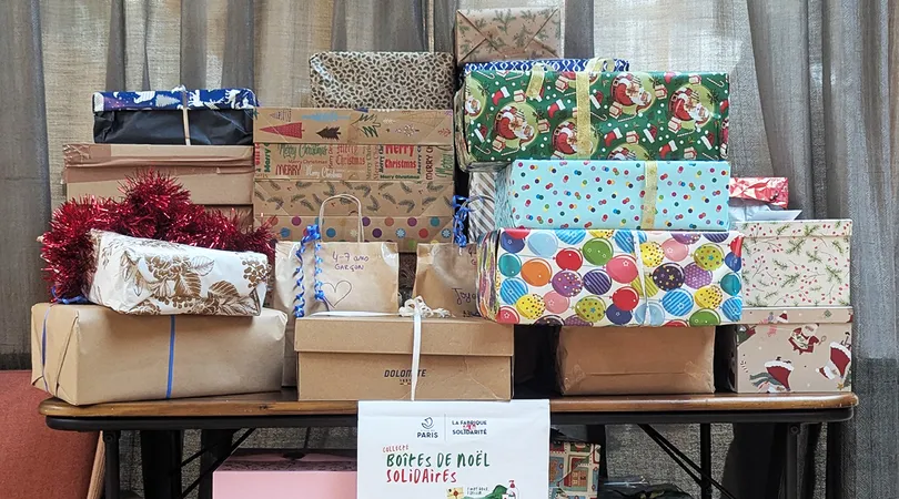 Collecte de boîtes de Noël solidaires au Carreau du Temple