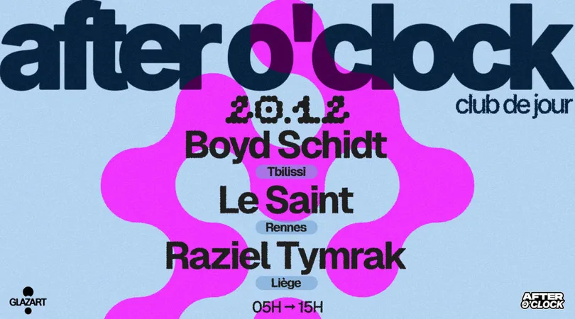 AFTER O'CLOCK : BOYD SCHIDT - RAZIEL TYMRAK - LE SAINT