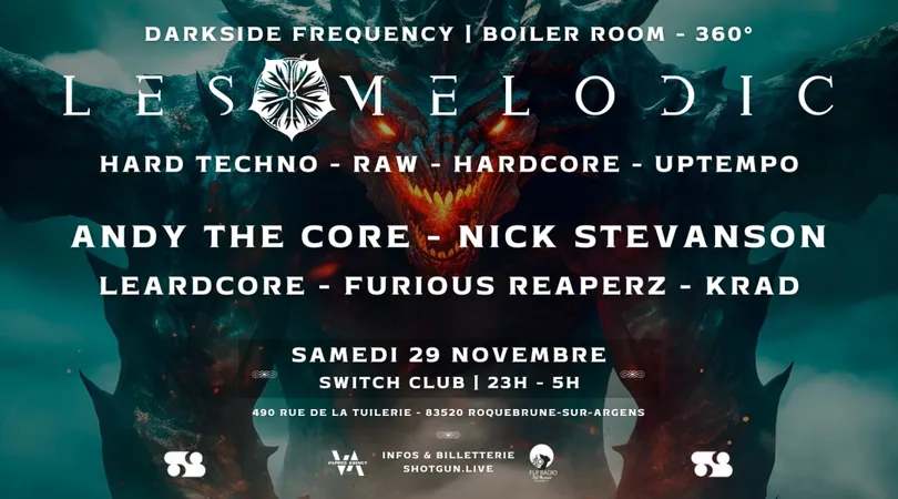ANDY THE CORE & NICK STEVANSON - HARD MUSIC @ SWITCH CLUB