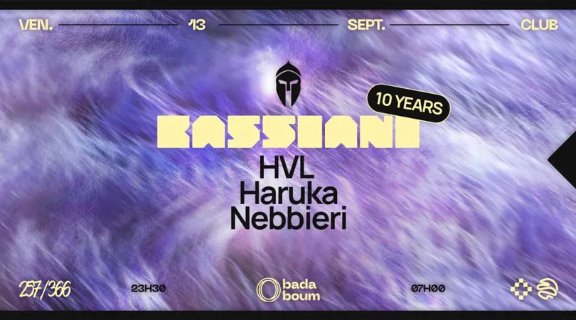 Bassiani 10 Years : Hvl (+) Haruka (+) Nebbieri