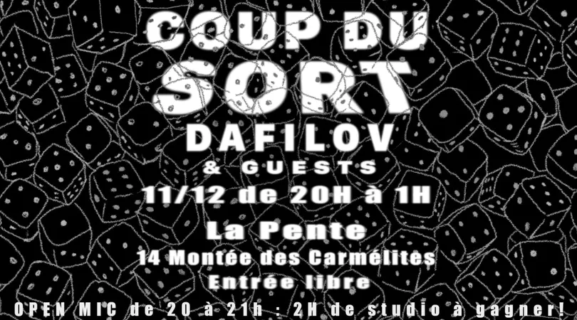 COUP DU SORT : showcase, dj set & open mic