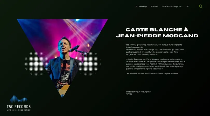 Carte blanche à Jean Pierre Morgand