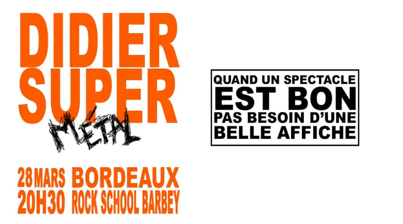 Didier Super et son groupe Discount - Bordeaux