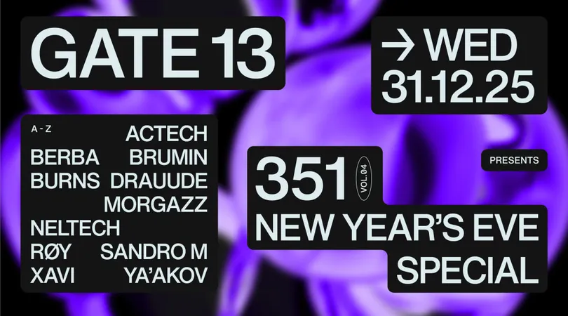 Gate13 Presents: 351 New Year's Eve