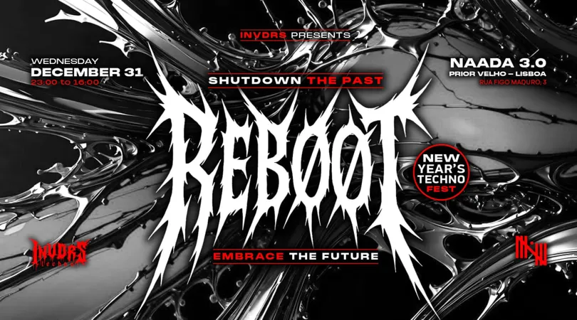 INVDRS: REBØØT New Year Fest (17h music non stop)