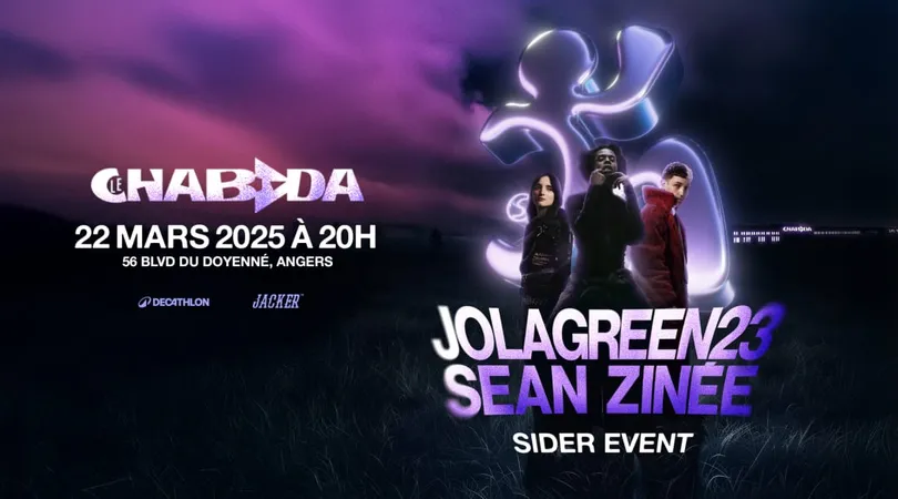 Zinée + Sean + Jolagreen23 - Le Chabada Angers