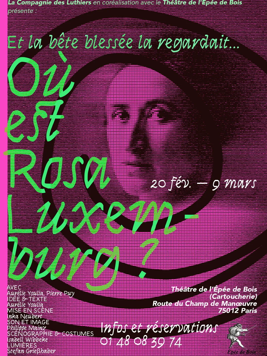 Affiche de Et la bête blessée la regardait...où est Rosa Luxemburg ?
