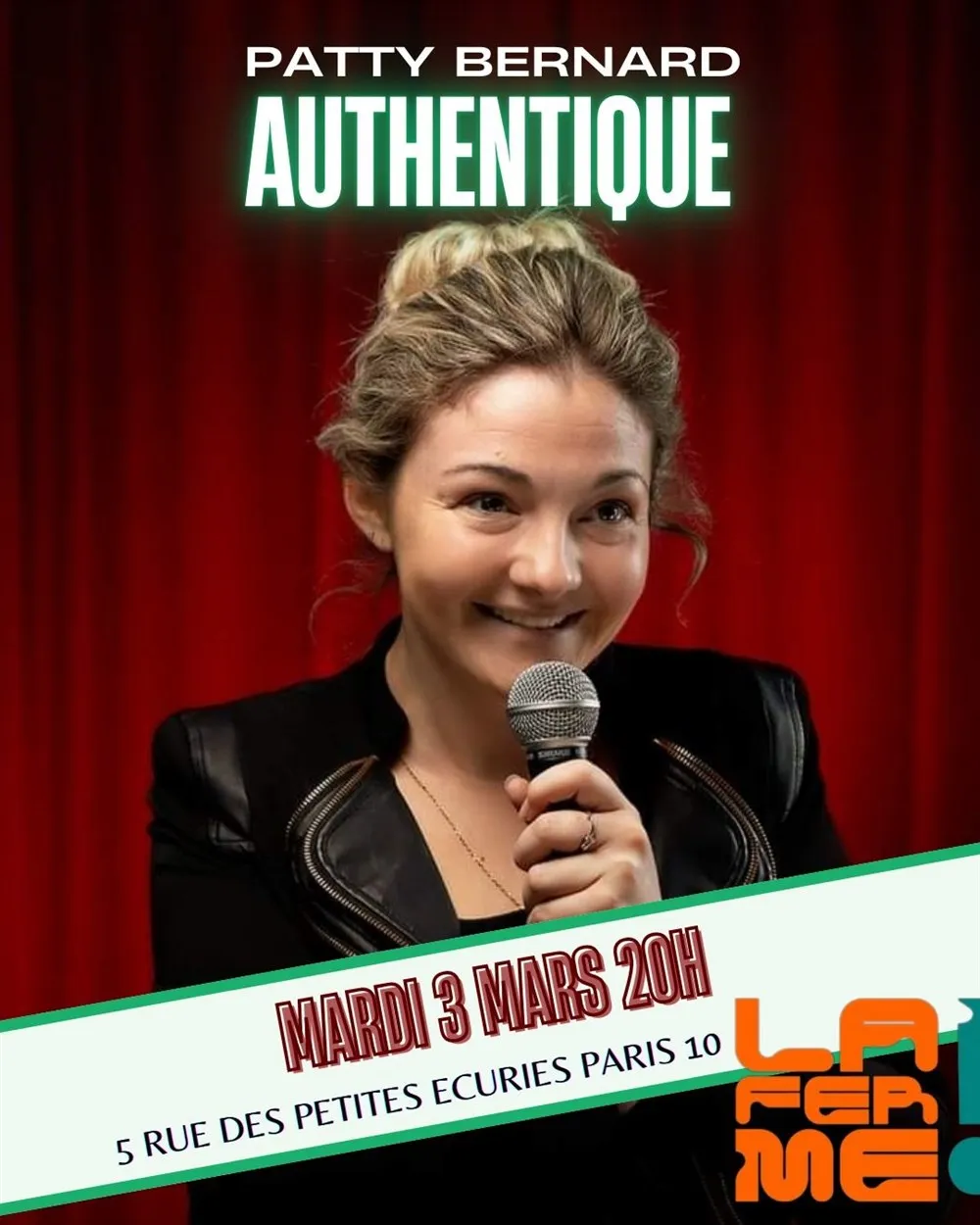 Affiche de Patty Bernard dans Authentique