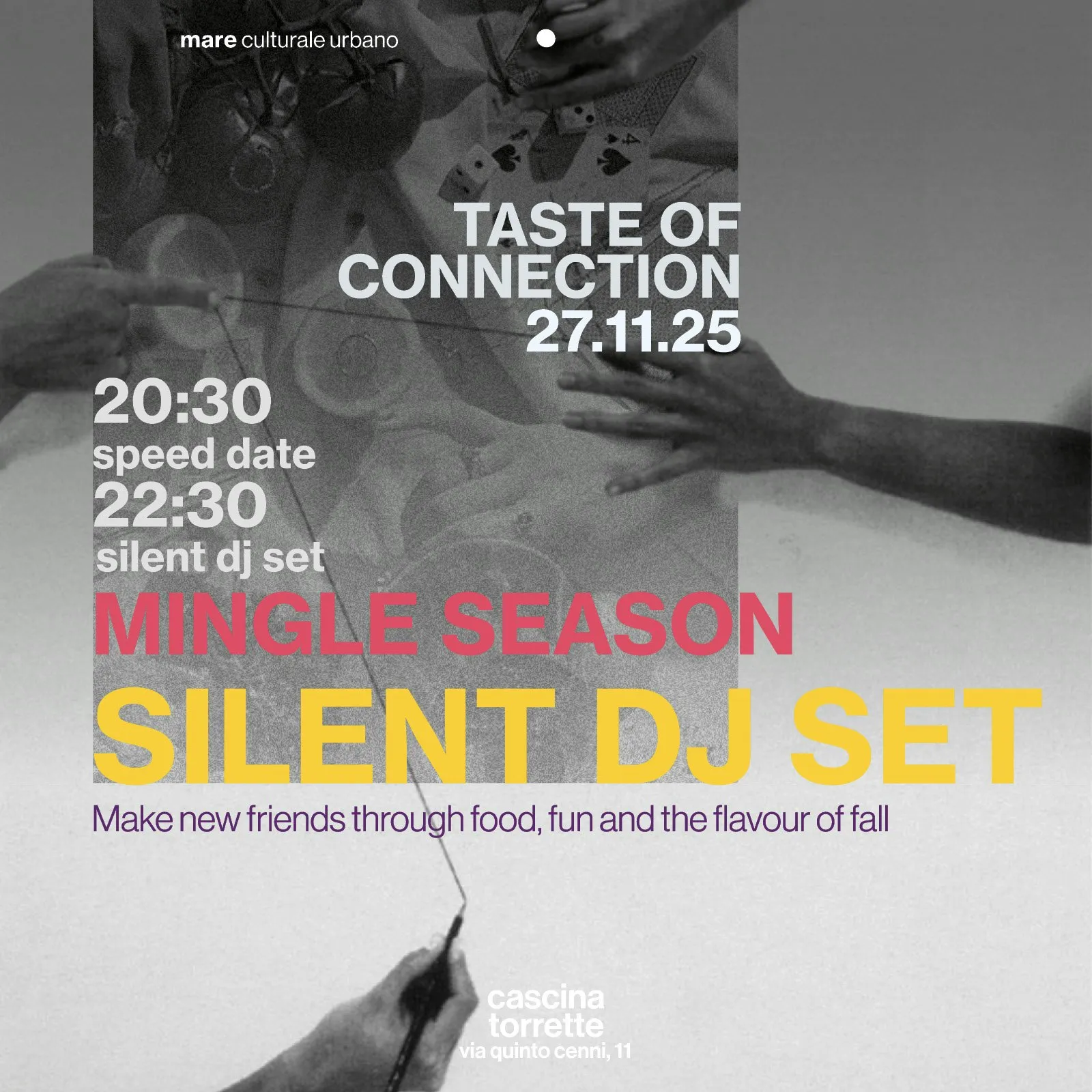 Mingle Season SILENT DJ SET - Make new friends through food, fun and the flavour of fall
