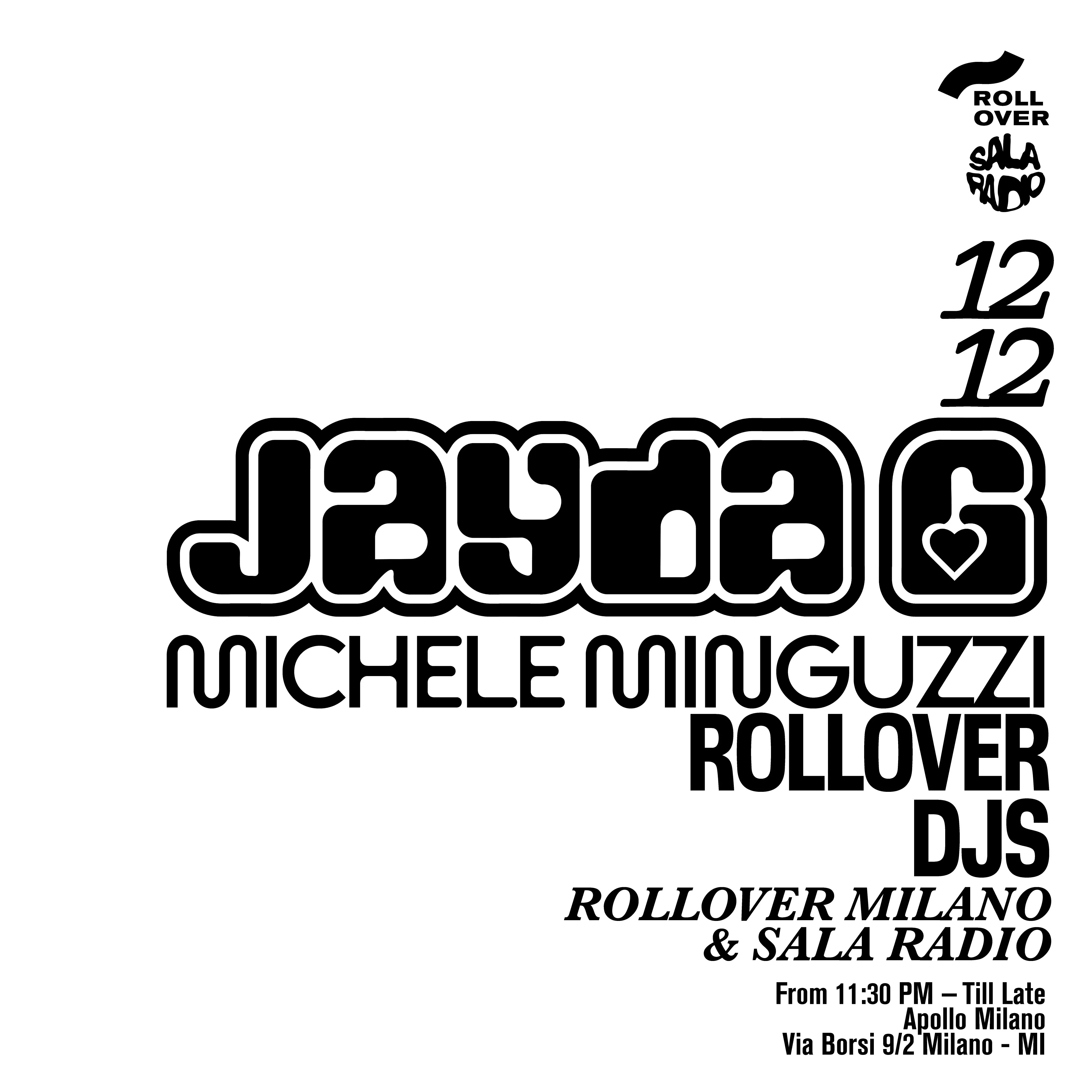 Rollover + Sala Radio w/ Jayda G