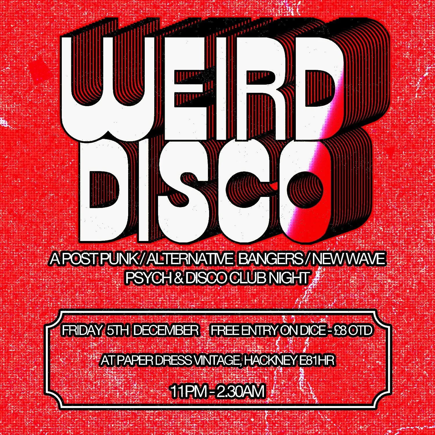 Weird Disco Club Night