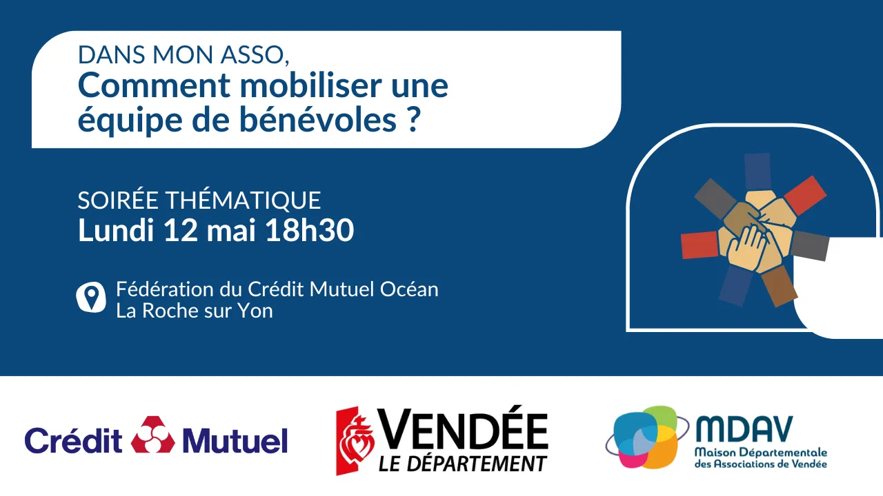 12/05/2025 Soirée 4 : DANS MON ASSO, Comment mobiliser une équipe de bénévoles ?