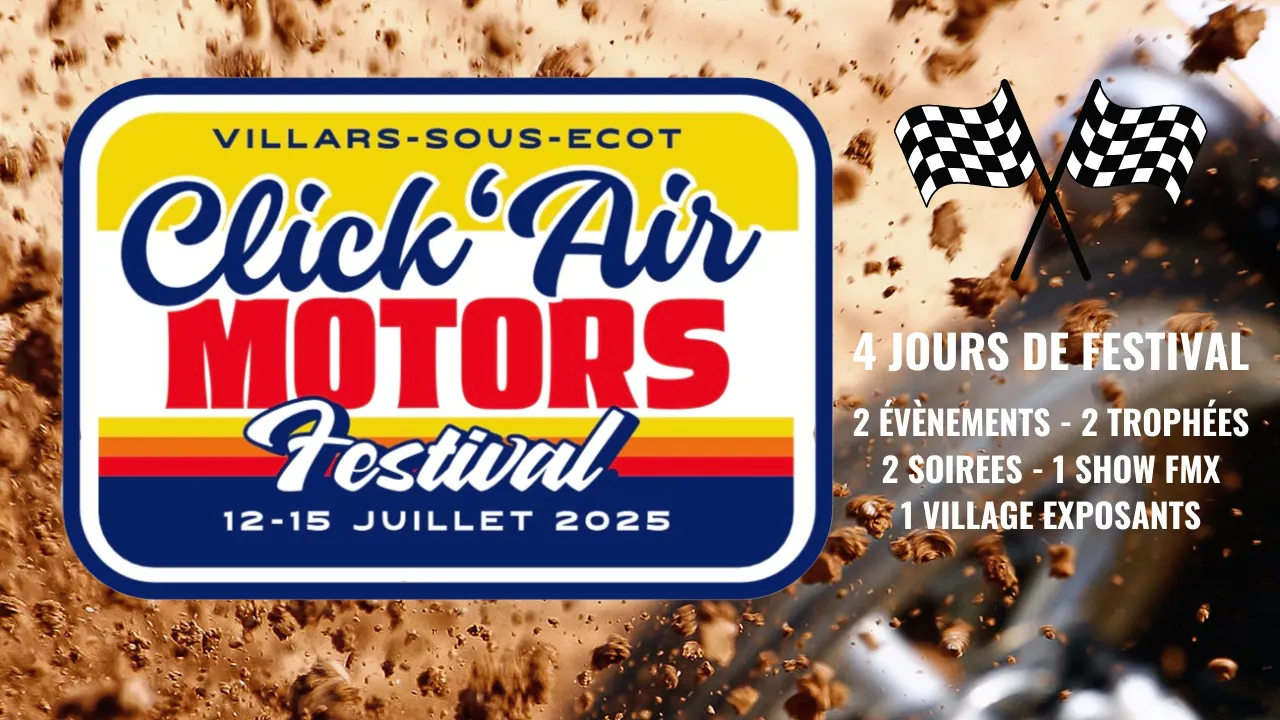 Affiche de CLICKAIR MOTORS FESTIVAL SUPERMOTARD À L'ANCIENNE