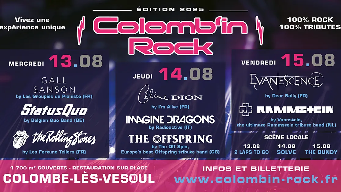 Affiche de Colomb'in Rock Festival 2025