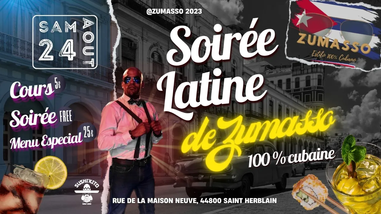 Soirée Latine Sushi'kito 24 AOÛT 