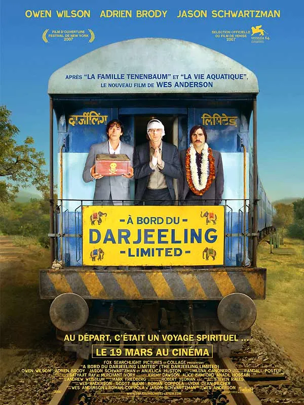 A bord du Darjeeling Limited, Wes Anderson (2007) - Écoles Cinéma Club (5e)