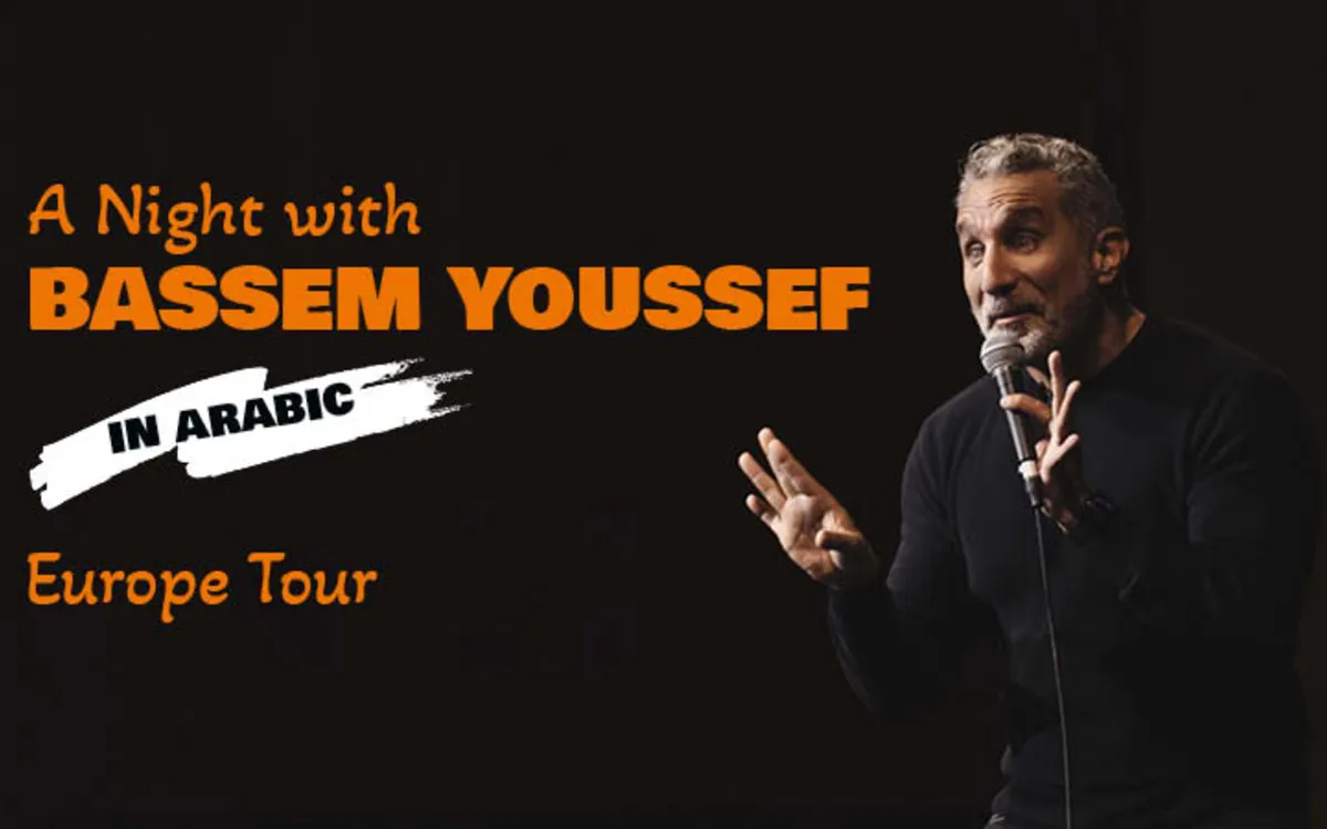 Affiche de Bassem Youssef à la Salle Pleyel - A Night with Bassem Youssef (one man show)