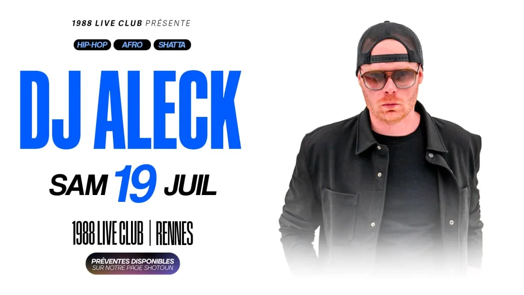 Affiche de 1988 Live Club présente : DJ ALECK