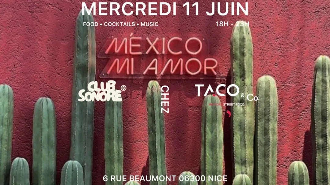 CLUB SONORE X TACO & CO X MERCREDI 11 JUIN 18H-23H