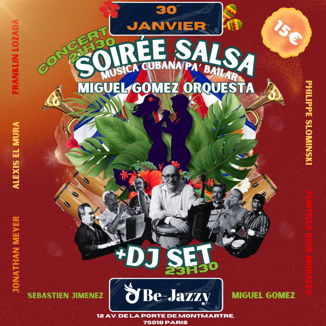 Affiche de Concert Salsa + DJ Set