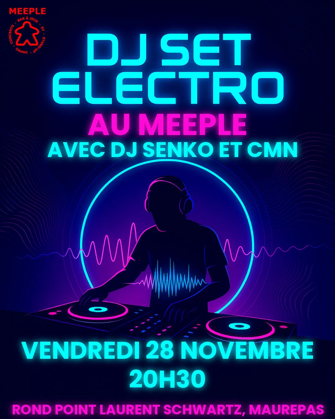 DJ Set Electro & House au Meeple
