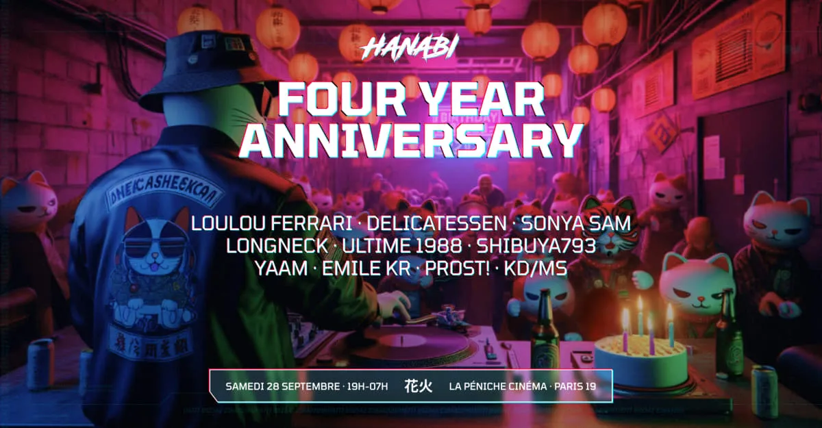 Hanabi Four Year Anniversary